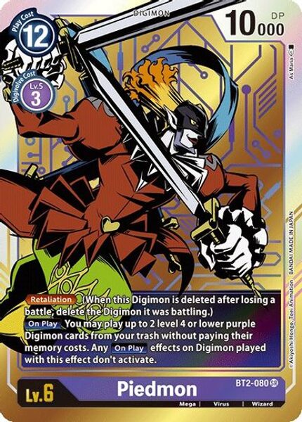 Piedmon (Alternate Art) BT2-080 SR