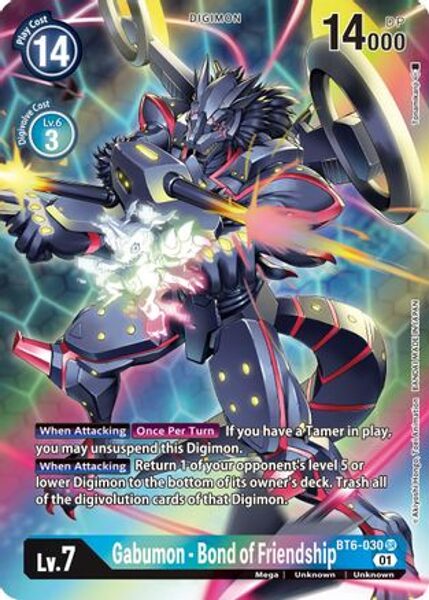 Gabumon - Bond of Friendship (Alternate Art) - BT6-030 SR
