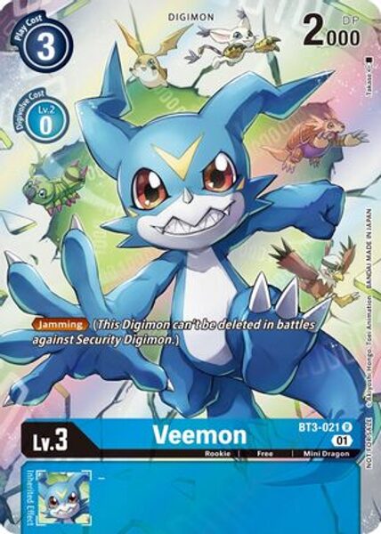 Veemon (1-Year Anniversary Box Topper) - Release Special Booster (BT01-03)