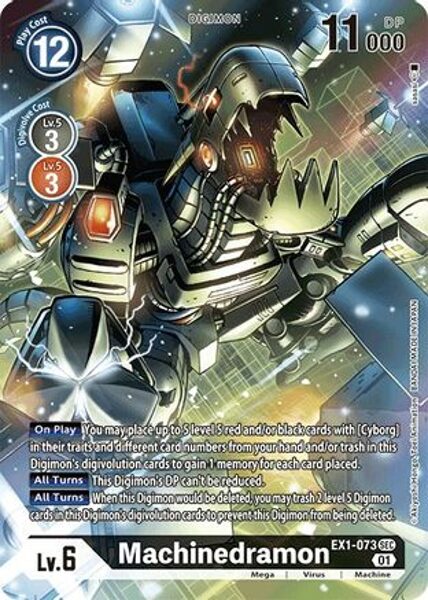 Machinedramon (Alternate Art) - EX1-073 SEC