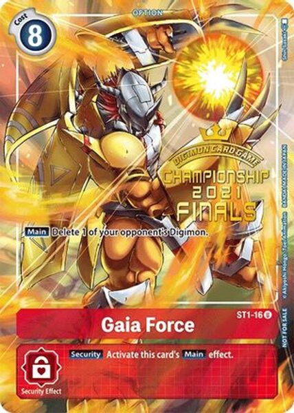 Gaia Force (2021 Championship Finals Tamer‘s Evolution Pack) - Starter Deck 01: Gaia Red (ST-1)