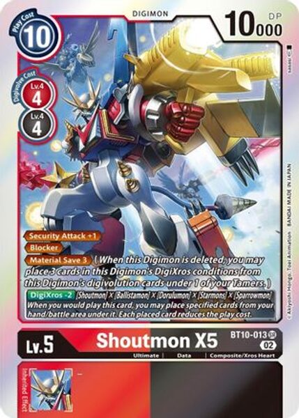 Shoutmon X5 - Xros Encounter (BT10)
