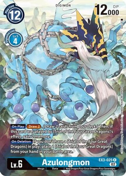 Azulongmon (Alternate Art) - EX3-025 R