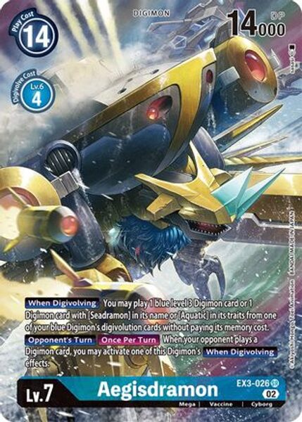 Aegisdramon (Alternate Art) - EX3-026 SR