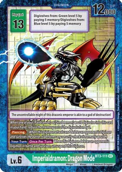Imperialdramon: Dragon Mode - BT3-111 (Alternate Art)