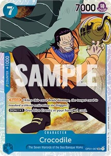 CROCODILE (067) #OP01-067 - SUPER RARE OP-01 ROMANCE DAWN
