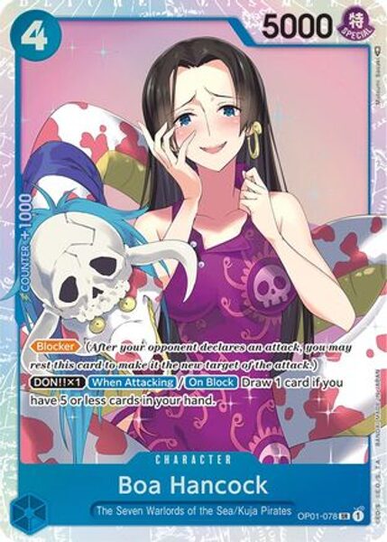 BOA HANCOCK #OP01-078 - SUPER RARE OP-01 ROMANCE DAWN