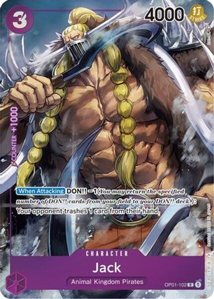 PARALLEL JACK #OP01-102 - RARE OP-01 ROMANCE DAWN