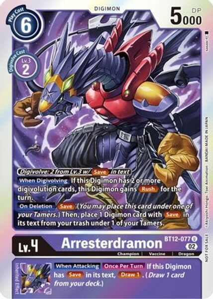 Arresterdramon (Box Topper) - Across Time (BT12)