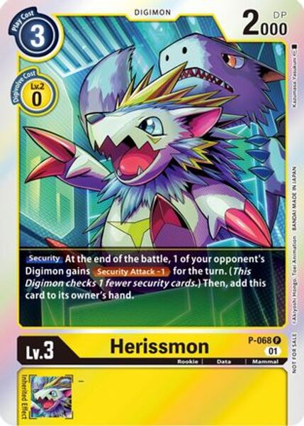 Herissmon - P-068 (Limited Card Pack) - Digimon Promotion Cards (D-PR)