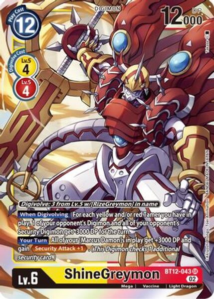 ShineGreymon - Across Time (BT12)