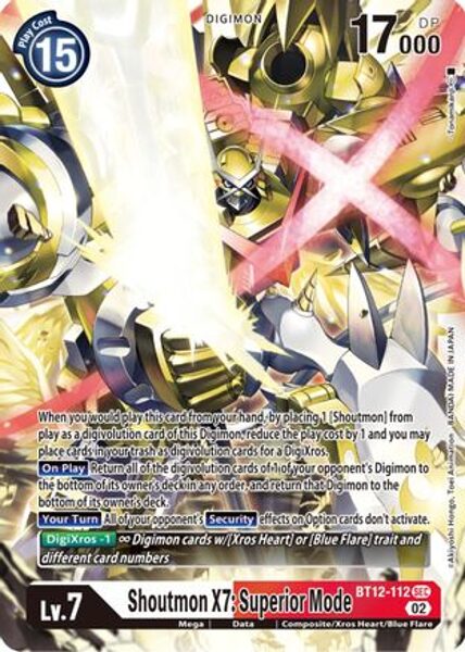 Shoutmon X7: Superior Mode - Across Time (BT12)