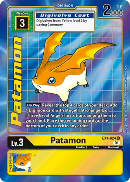 PATAMON (ALT ART) - EX1-024 - UNCOMMON