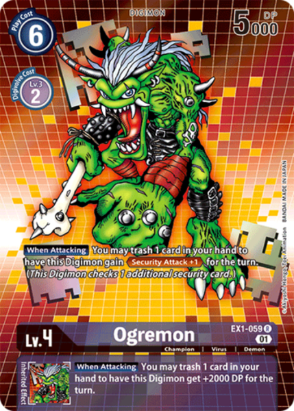 OGREMON (ALT ART) - EX1-059 - RARE