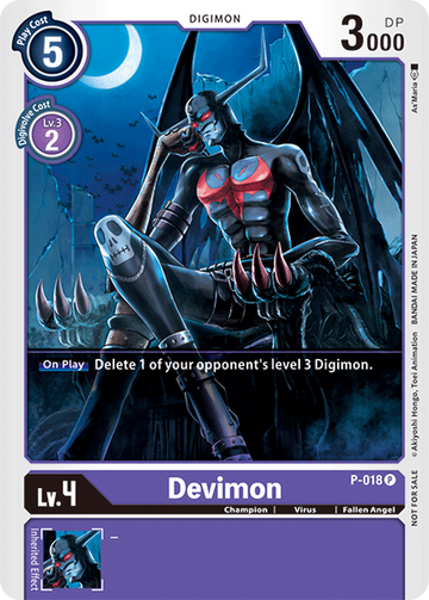 DIGIMON - OFFICIAL TOURNAMENT PACK VOL. 1 - DEVIMON - P-018 - PROMO