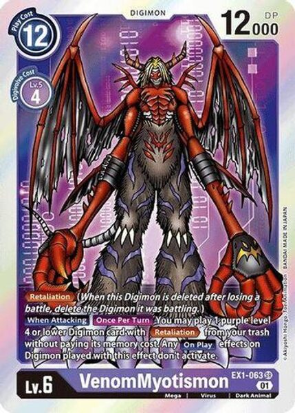 VENOMMYOTISMON - EX1-063 - SUPER RARE