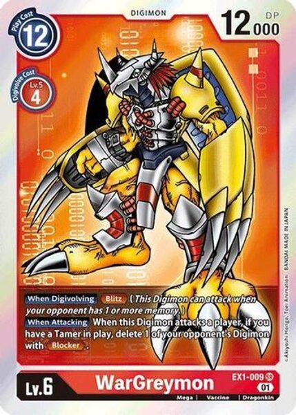 WARGREYMON - EX1-009 - SUPER RARE